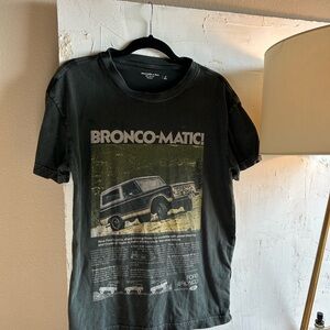 Abercrombie & Fitch Dark Gray Bronco Graphic Tee
